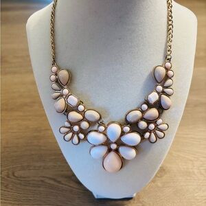 Elegant Pink Floral Necklace
